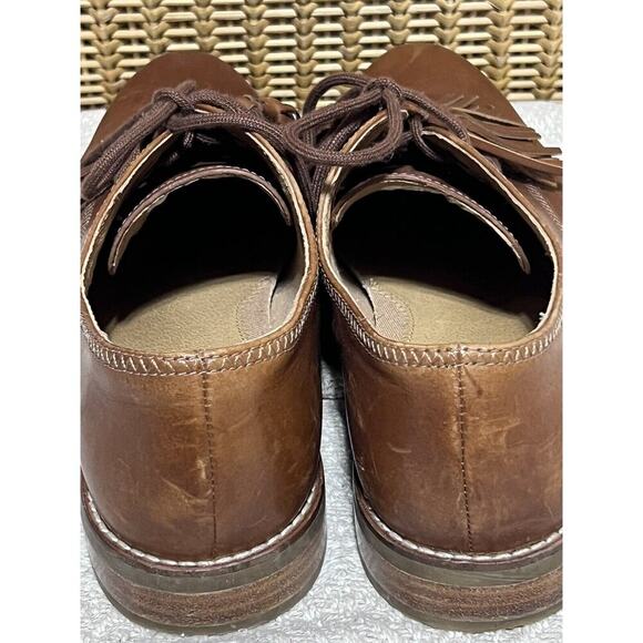 Sperry Fairpoint Oxford Women 9.5 US Shoe Brown Leather Tassel Lace Up Comfort - Picture 6 of 7